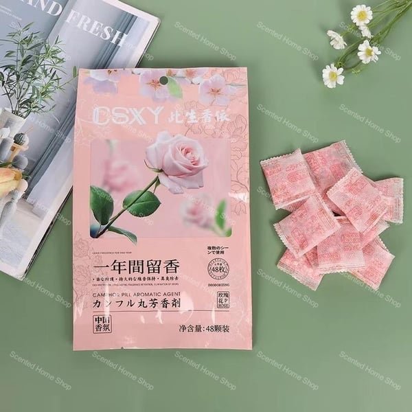 ০১ প্যাকেট - ন্যাপথলিনের বিকল্প - Rose Aromatic Smell Ball